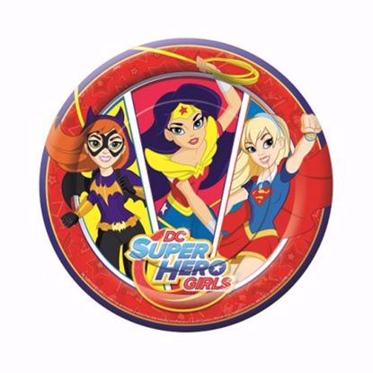 Platos de cartón DC Mujeres Super Heroe