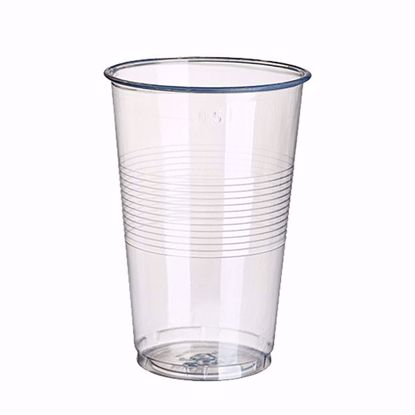 Vasos plasticos transparentes diametro 9,5 cms x 13,7 cms,