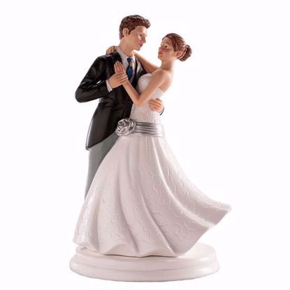Figura de pareja de boda-bailando 20 cms.